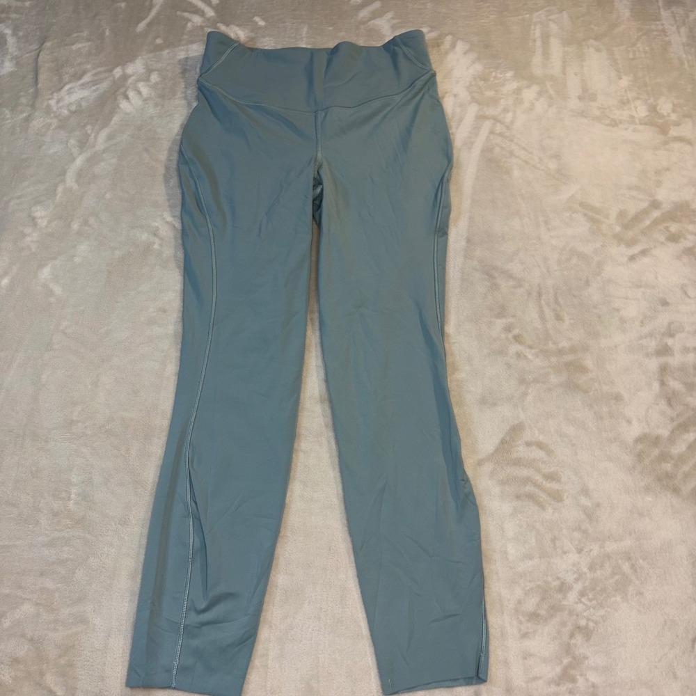 Lululemon Fast and Free Tight II 25 Blue Cast Nulux Running Leggings Size 8